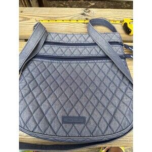 Vera Bradley DENM TRIO Zip HIPSTER Crossbody Moonlight NAVY Shoulder Bag Purse